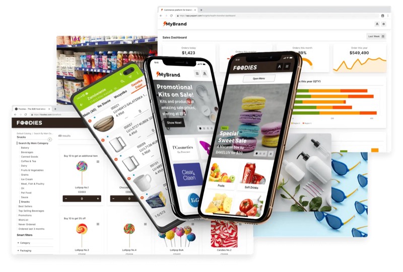 Pepperi en desktop, tablet y móvil